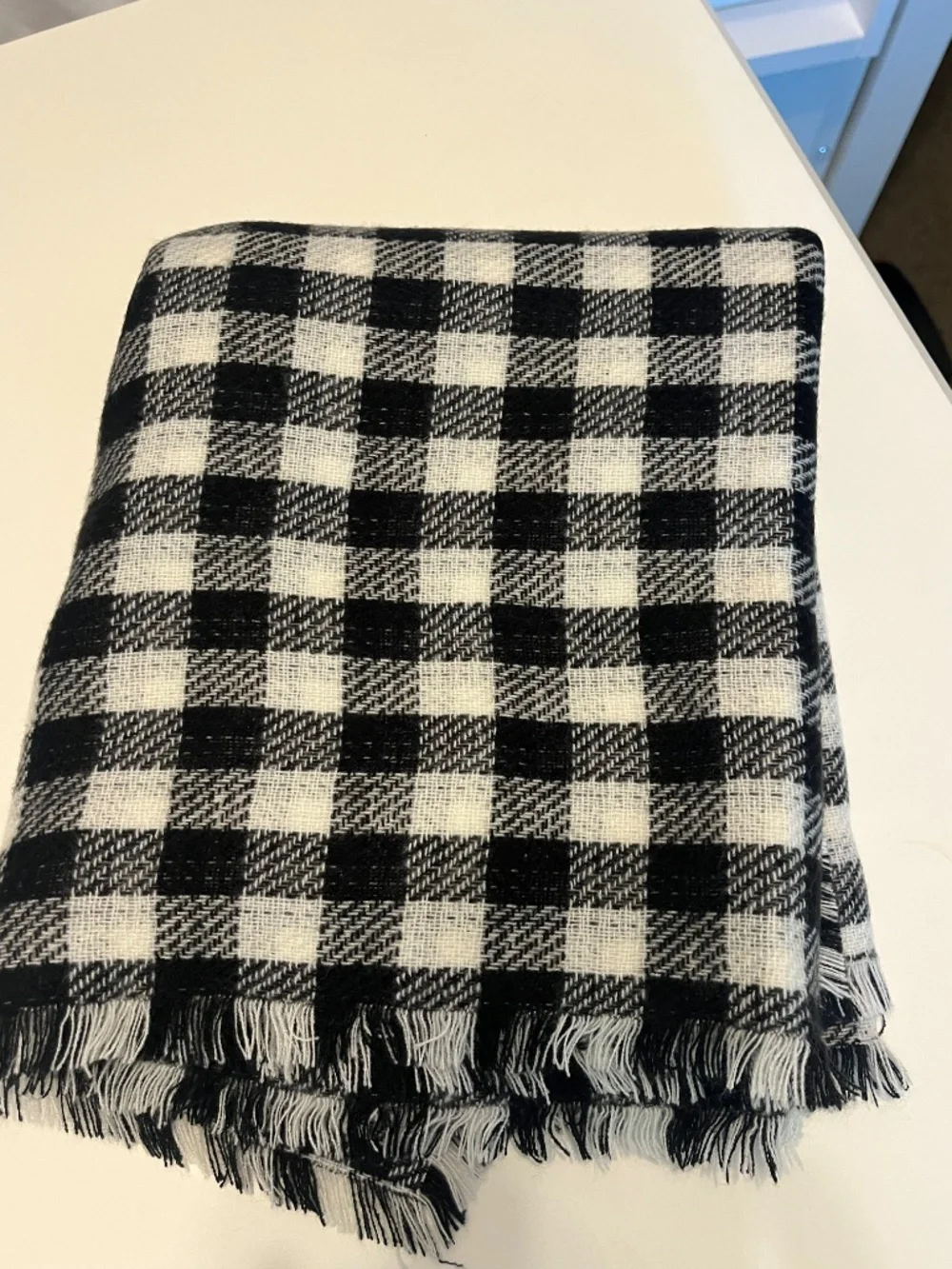 J.Jill Scarf/ Wrap - Ultra Soft - Black and White